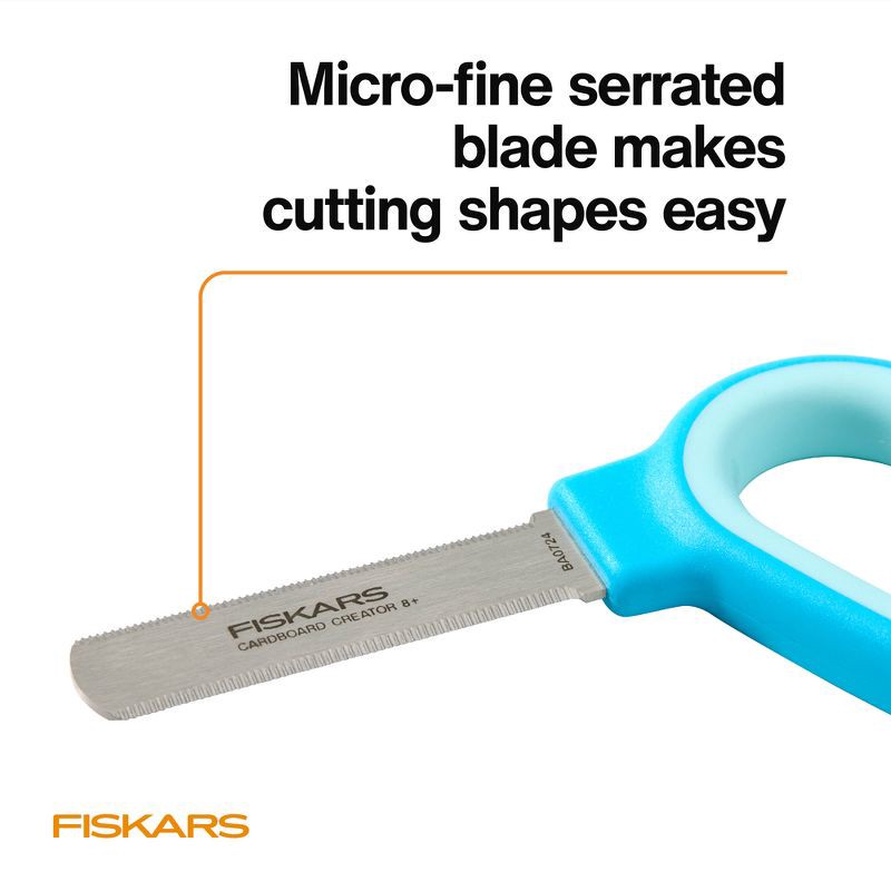 slide 10 of 11, Fiskars Kids Cardboard Creator Cutting Tool, 1 ct