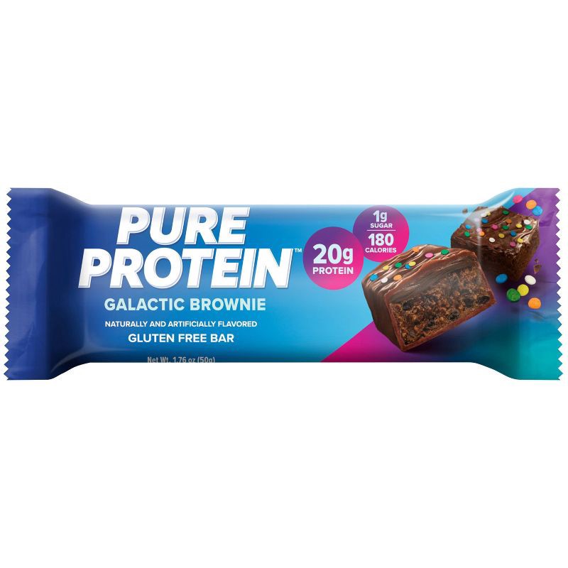 slide 2 of 9, Pure Protein 20g Protein Bar - Galactic Brownie - 12ct, 20 gram, 12 ct