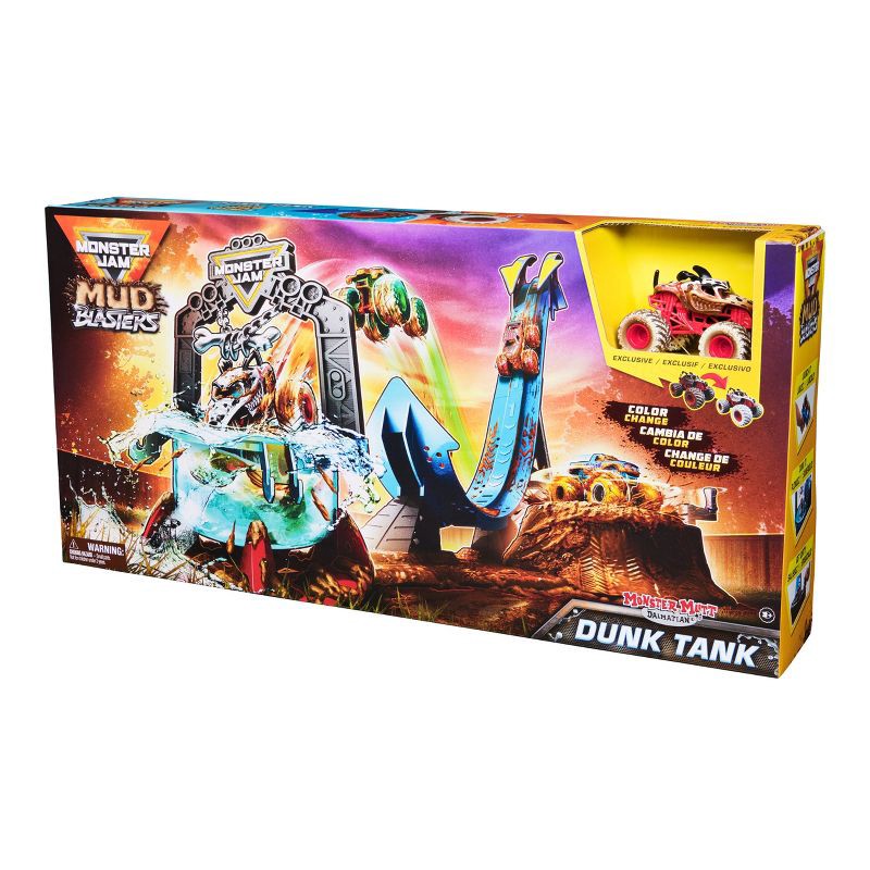 slide 7 of 8, Monster Jam Mud Blasters Monster Mutt Dalmatian Dunk Tank Playset, 1 ct