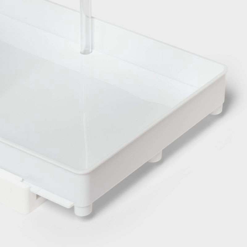 slide 3 of 4, Medium Gliding Tray with Bin Clear - Brightroom™, 1 ct