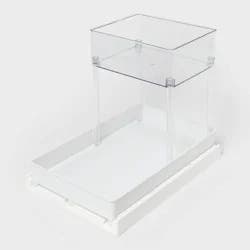 Medium Gliding Tray with Bin Clear - Brightroom™