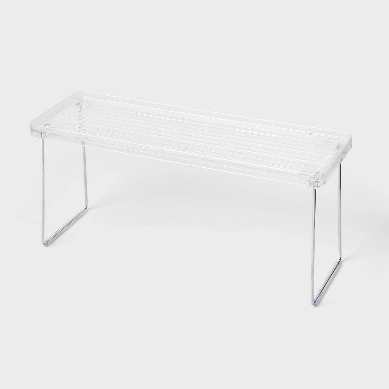slide 1 of 3, 6"x18" Stackable Shelf Clear - Brightroom™, 1 ct