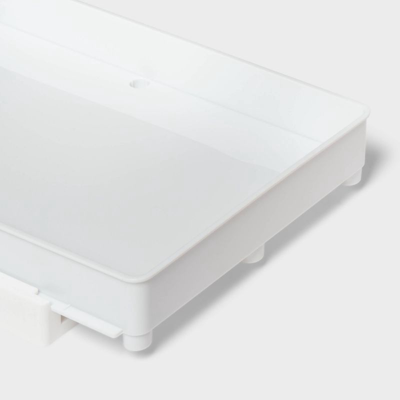 slide 3 of 4, Medium Gliding Tray Clear - Brightroom™, 1 ct