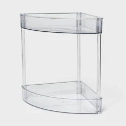 2 Tier Corner Shelf Clear - Brightroom™