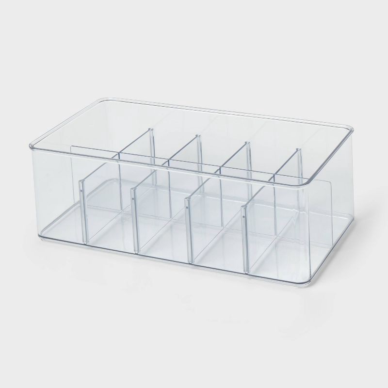 slide 1 of 4, 12"x6"x4" Bin Organizer Clear - Brightroom™, 1 ct