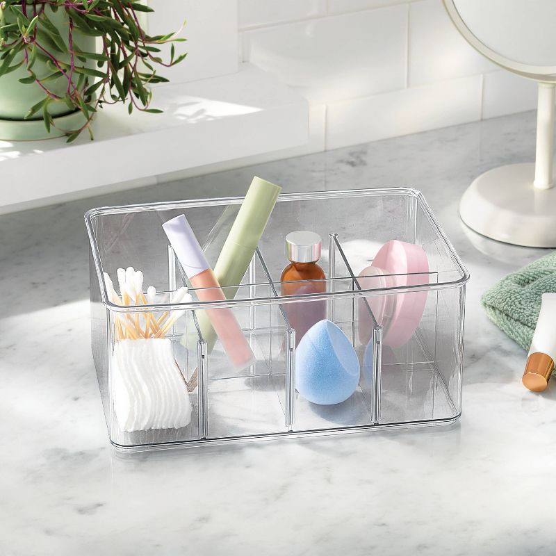 slide 2 of 4, 9"x6"x4" Bin Organizer Clear - Brightroom™, 1 ct