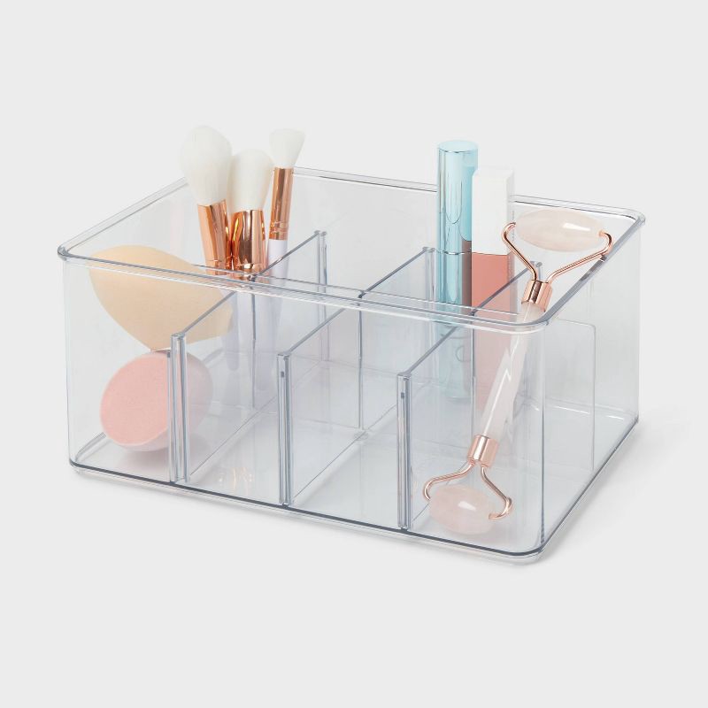 slide 4 of 4, 9"x6"x4" Bin Organizer Clear - Brightroom™, 1 ct