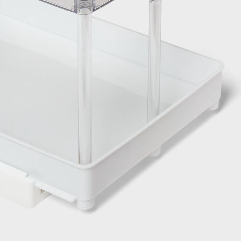 slide 3 of 4, Long Gliding Tray with Bin Clear - Brightroom™, 1 ct
