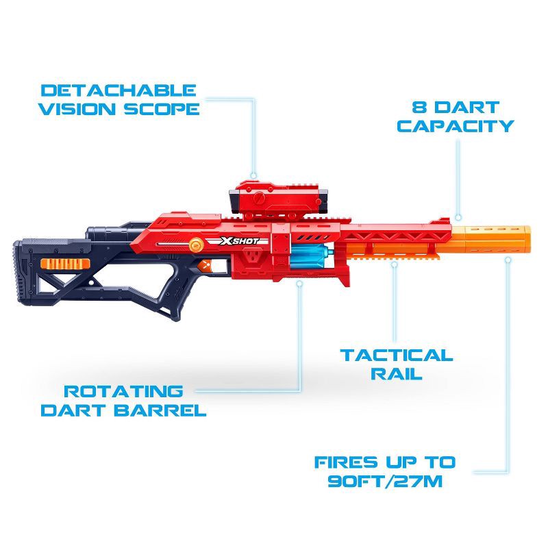 slide 3 of 9, XSHOT Excel Ranger X8 Blaster by ZURU, 1 ct