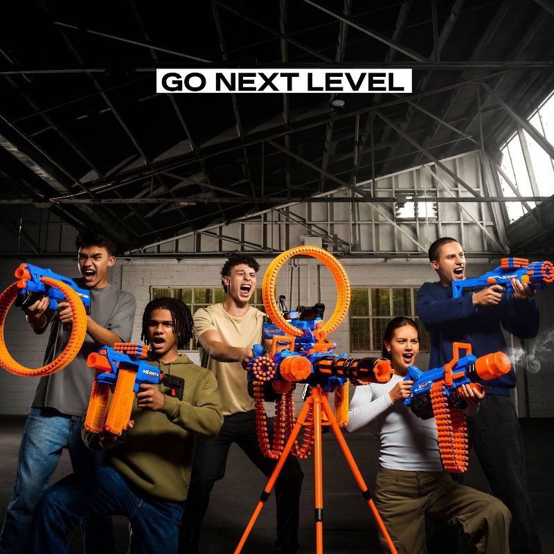 slide 5 of 8, XSHOT Insanity Motorized Clip Mania Blaster by ZURU, 1 ct