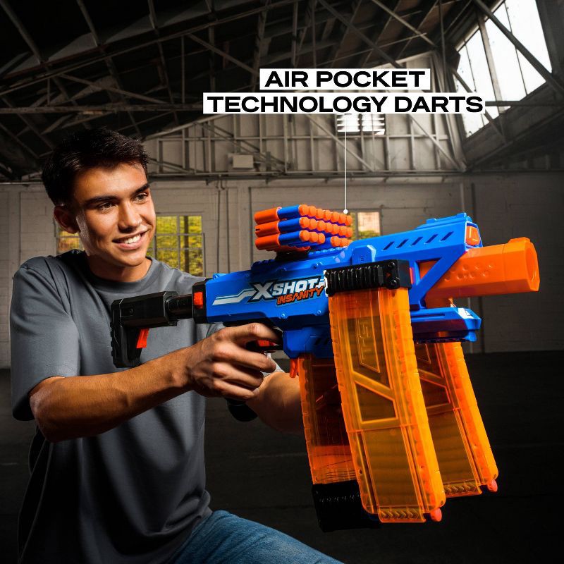 slide 3 of 8, XSHOT Insanity Motorized Clip Mania Blaster by ZURU, 1 ct