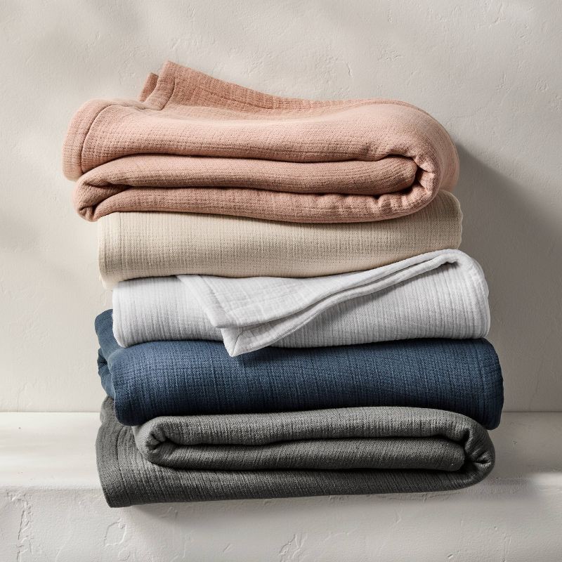 slide 6 of 6, Full/Queen Rayon from Bamboo Matelasse Blanket White - Casaluna™, 1 ct