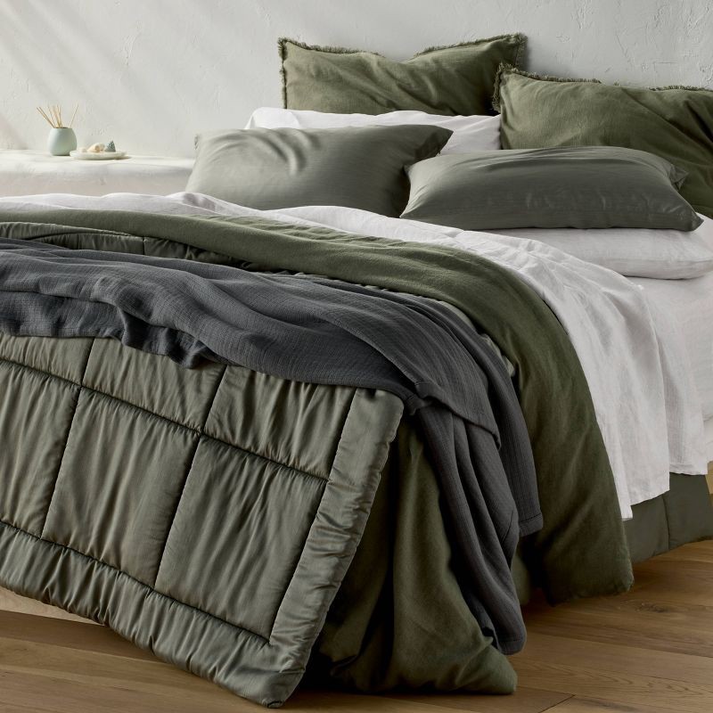 slide 2 of 5, King Rayon from Bamboo Matelasse Blanket Dark Gray - Casaluna™, 1 ct