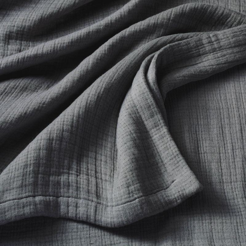 slide 3 of 5, King Rayon from Bamboo Matelasse Blanket Dark Gray - Casaluna™, 1 ct