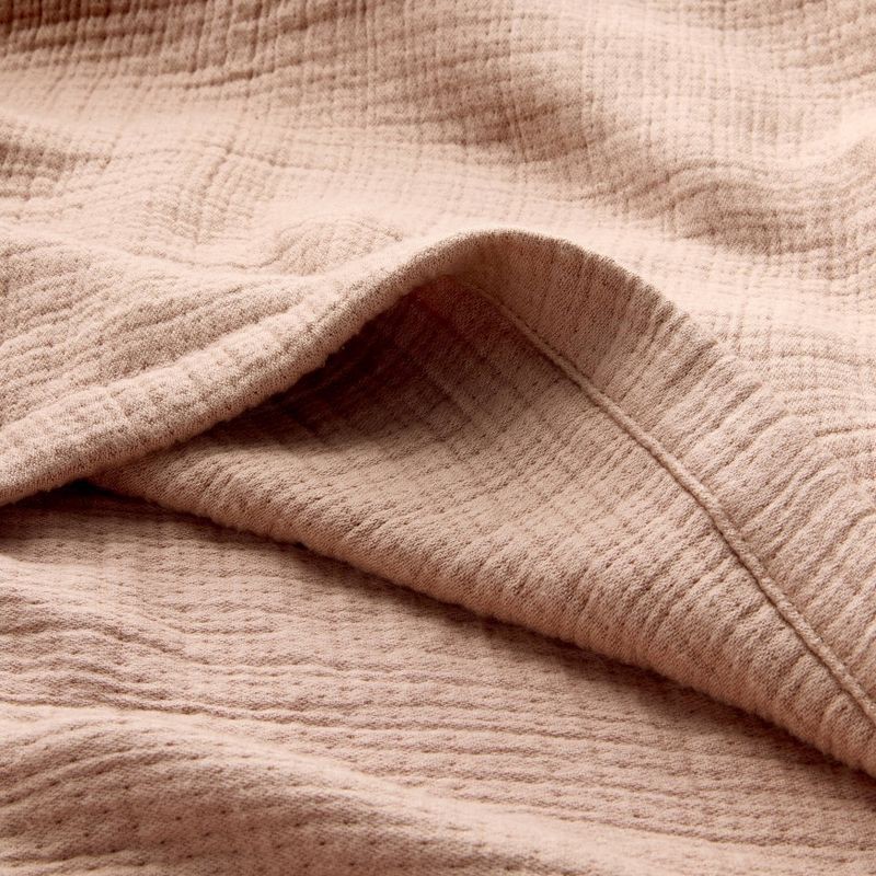 slide 3 of 6, Full/Queen Rayon from Bamboo Matelasse Blanket Light Adobe Clay - Casaluna™, 1 ct
