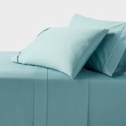 King 400 Thread Count Performance Sheet Set Light Teal - Threshold™