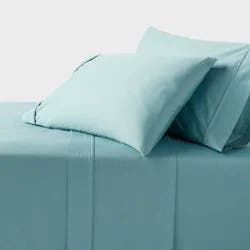 King 400 Thread Count Performance Sheet Set Light Teal - Threshold™