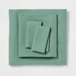 Twin/Twin XL Microfiber Sheet Set Sage Green - Room Essentials™