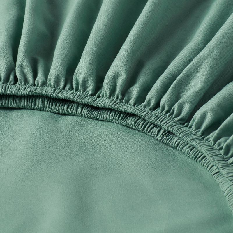 slide 4 of 4, Queen Microfiber Sheet Set Sage Green - Room Essentials™, 1 ct