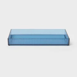 Ribbed Tray Blue - Room Essentials™