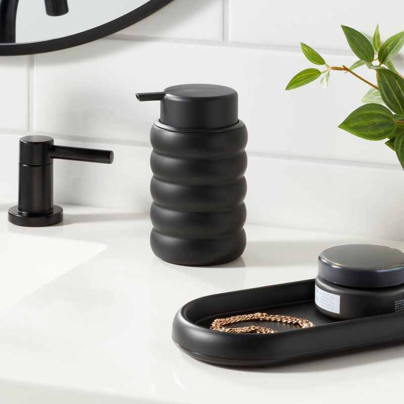 slide 2 of 4, Bubble Soap Pump Black - Room Essentials™, 1 ct