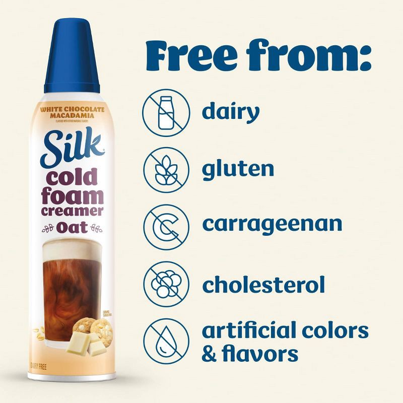 slide 4 of 10, Silk Cold Foam White Chocolate Macchiato Cream - 14 fl oz, 14 fl oz