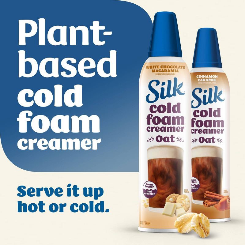 slide 7 of 10, Silk Cold Foam White Chocolate Macchiato Cream - 14 fl oz, 14 fl oz