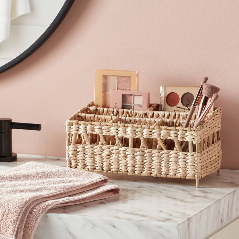 slide 2 of 3, Natural Woven Makeup Organizer - Threshold™, 1 ct