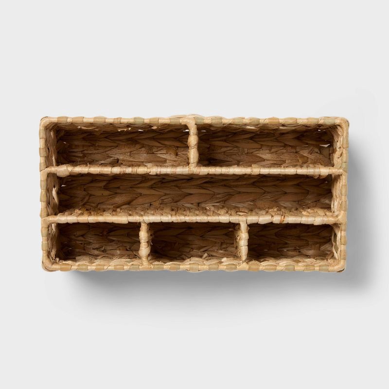 slide 3 of 3, Natural Woven Makeup Organizer - Threshold™, 1 ct