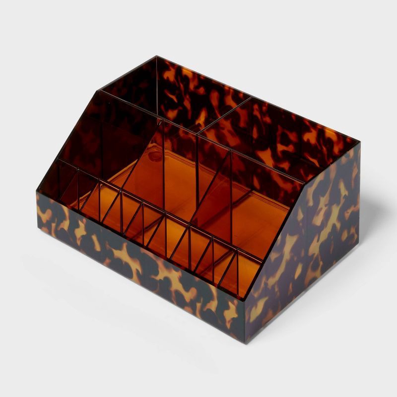 slide 3 of 3, Leopard Print Makeup Organizer - Threshold™, 1 ct
