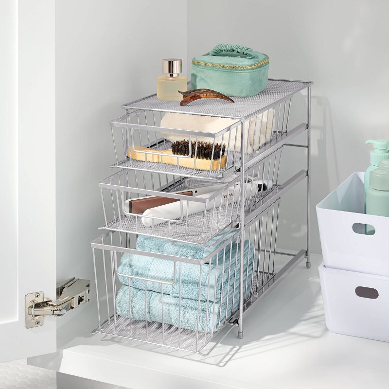 slide 2 of 4, 3 Tier Drawer Chrome - Brightroom™, 1 ct