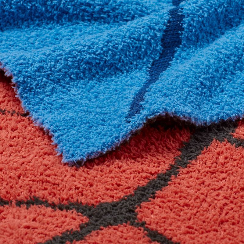 slide 4 of 4, Marvel Spider-Man Mask Knit Kids' Throw Blanket - The Marvel Collection by Pillowfort™, 1 ct