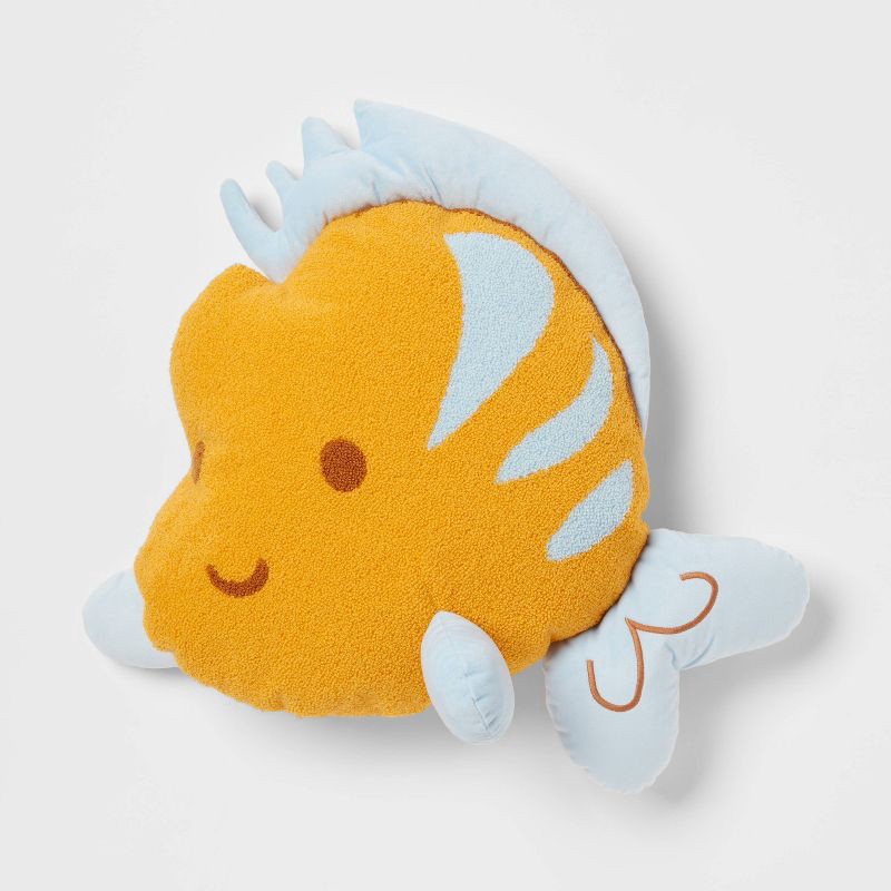 slide 1 of 4, Princess Ariel Sidekick Flounder Kids' Pillow Buddy - The Disney Collection by Pillowfort™, 1 ct