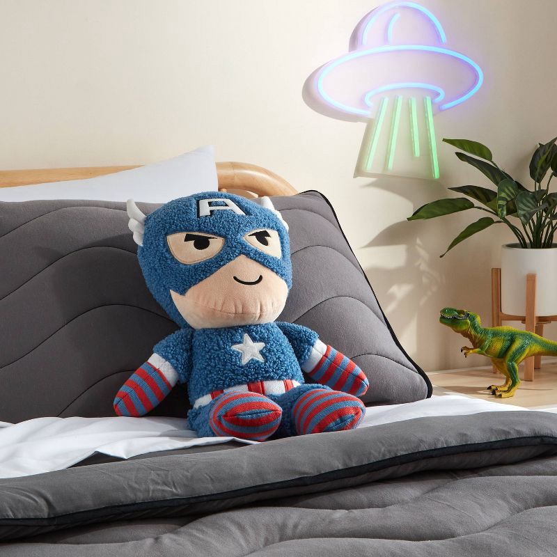 slide 2 of 3, Marvel Captain America Kids' Pillow Buddy - The Marvel Collection by Pillowfort™, 1 ct
