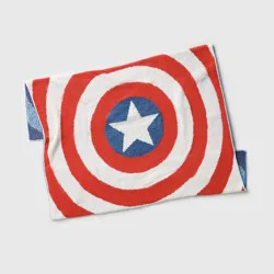 Marvel Captain America Shield Knit Kids' Throw Blanket - The Marvel Collection by Pillowfort™