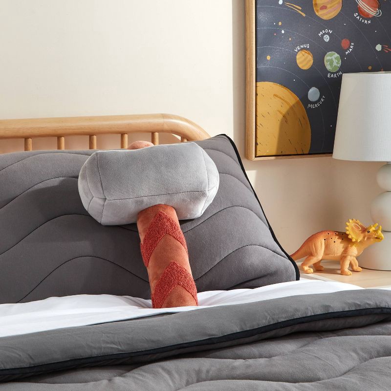 slide 2 of 4, Marvel Thor Hammer Kids' Decorative Throw Pillow - The Marvel Collection by Pillowfort™, 1 ct