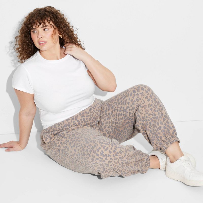 slide 1 of 4, Women's Short Sleeve Crewneck T-Shirt - Wild Fable™ Chalk White XXL: Cotton Spandex Blend, Crew Neck, Pullover Style, 1 ct