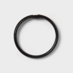 Shower Curtain Rings Black - Room Essentials™