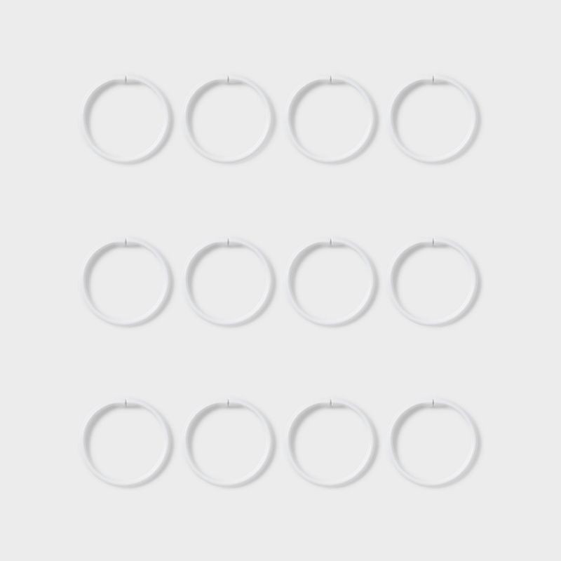 slide 3 of 3, Shower Curtain Rings White - Room Essentials™, 1 ct