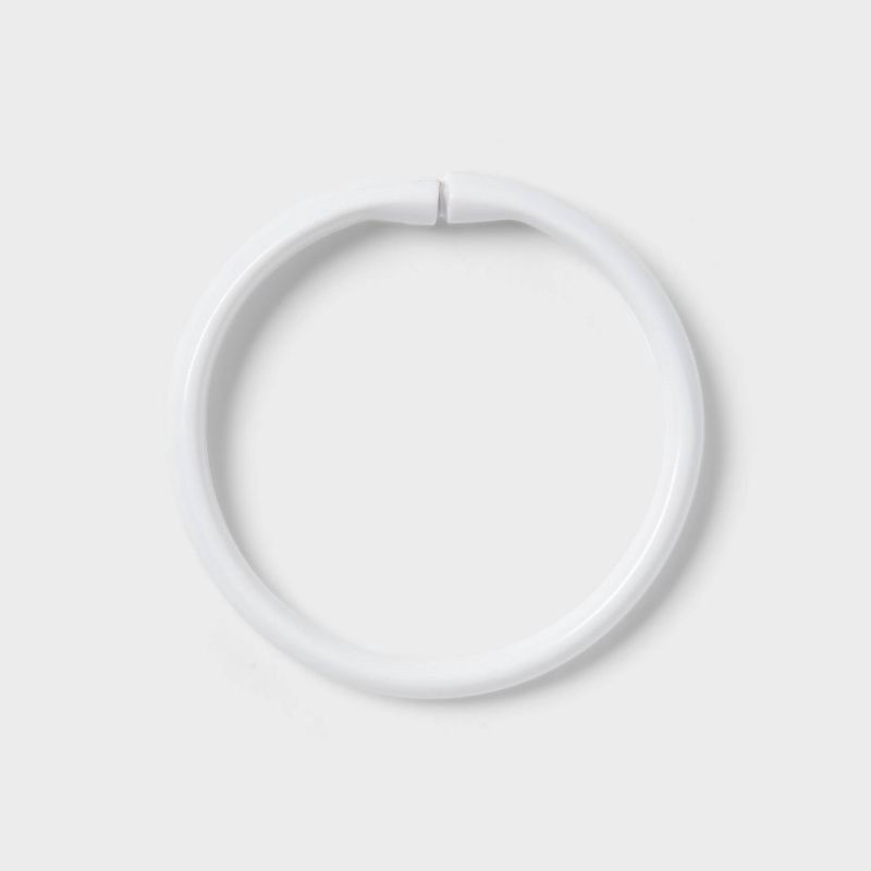 slide 1 of 3, Shower Curtain Rings White - Room Essentials™, 1 ct