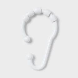Glide Hook Shower Curtain Rings White - Room Essentials™