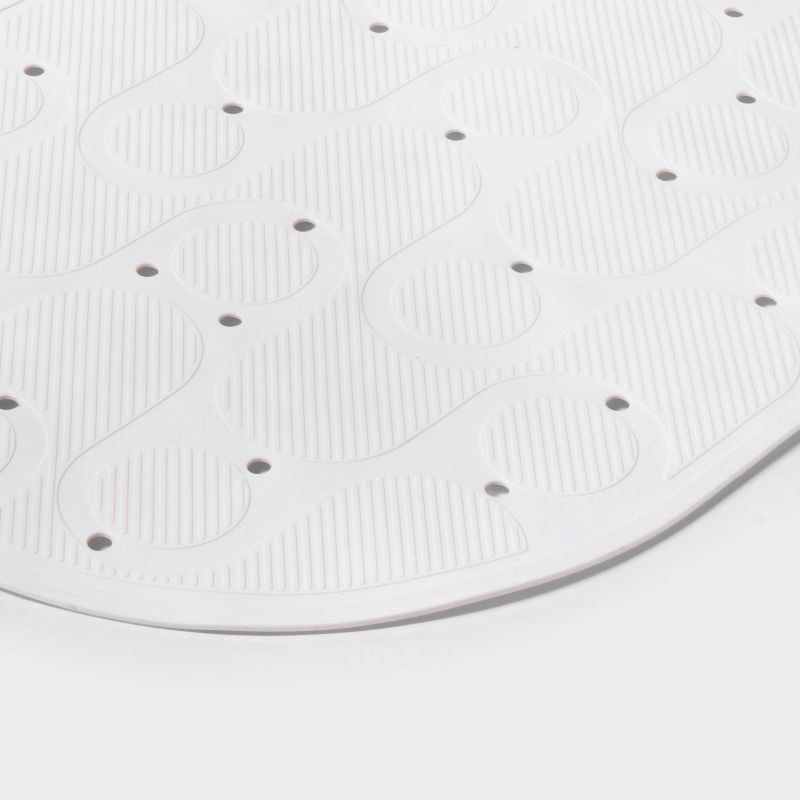 slide 3 of 4, 15"x27" Rounded Bath Mat White - Room Essentials™, 1 ct