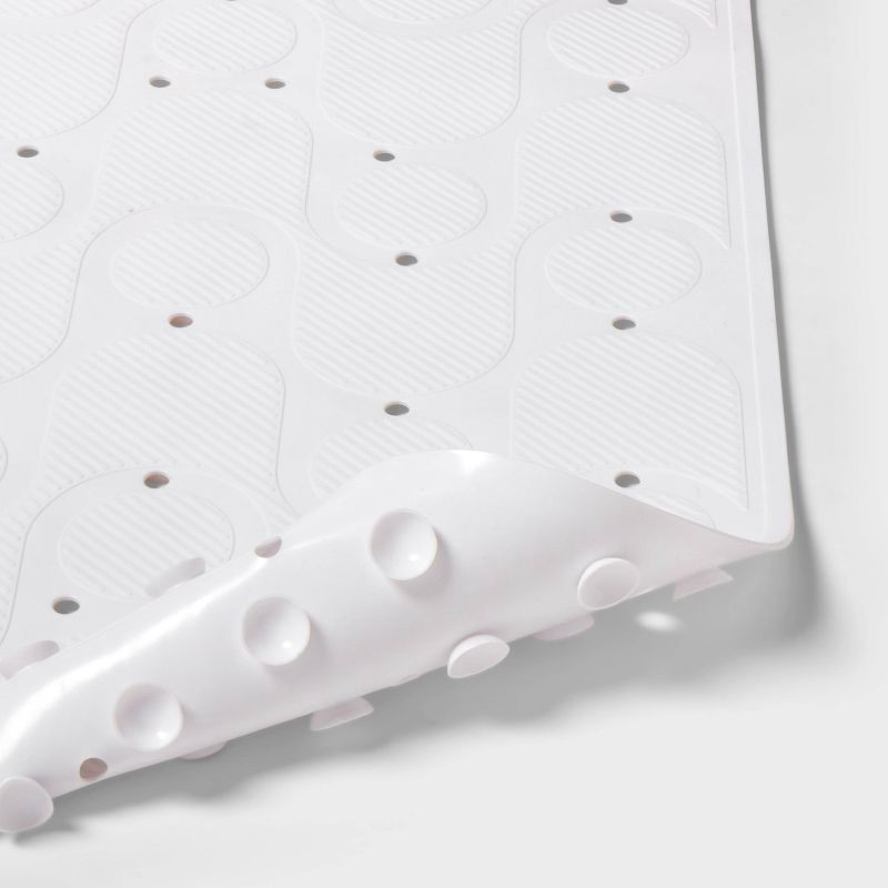 slide 4 of 4, 15"x27" Rounded Bath Mat White - Room Essentials™, 1 ct
