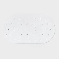 15"x27" Rounded Bath Mat White - Room Essentials™