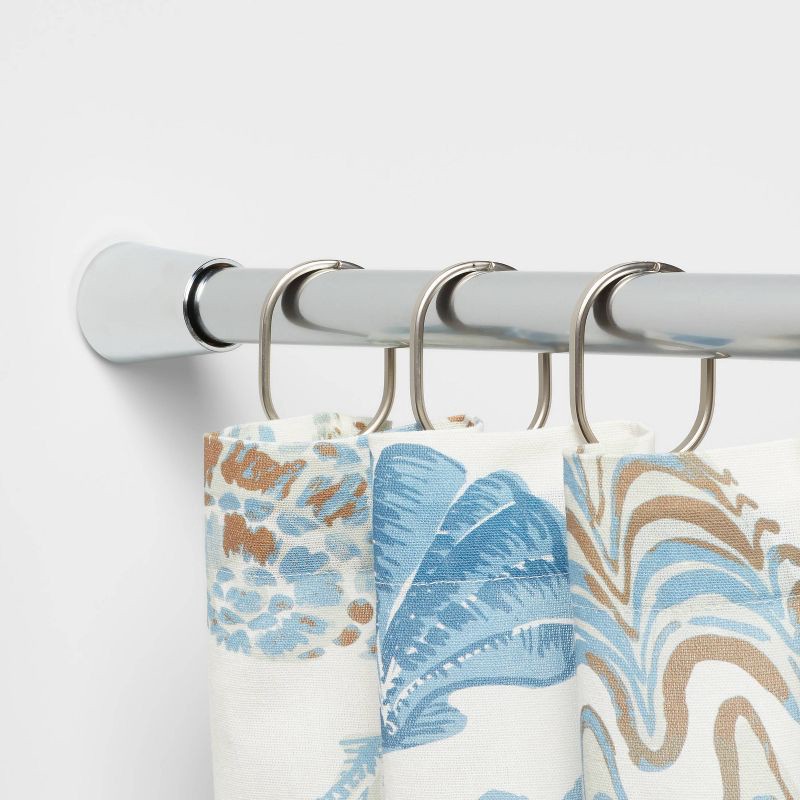 slide 2 of 3, Oval Shower Curtain Rings Nickel - Threshold™, 1 ct