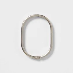 Oval Shower Curtain Rings Nickel - Threshold™