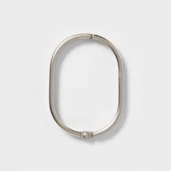 Oval Shower Curtain Rings Nickel - Threshold™