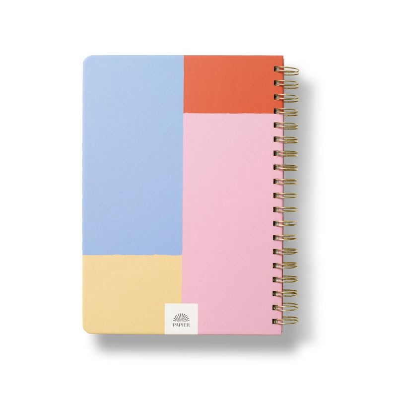 slide 2 of 3, Papier Productivity Planner 9.84"x7.48" Spiral Plan Typographic, Hard Cover, 1 ct