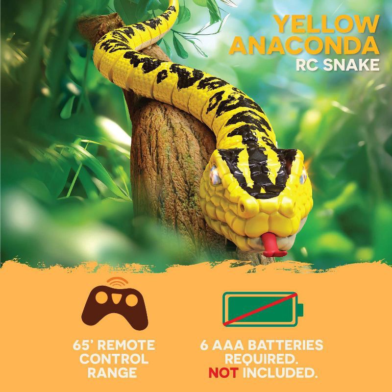 slide 3 of 9, TERRA by Battat Giant Anaconda Remote Control Snake, 1 ct