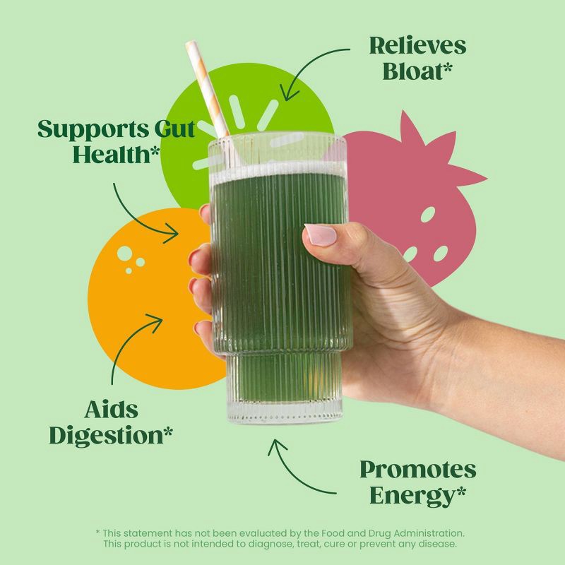 slide 3 of 6, BLOOM NUTRITION Greens and Superfoods Powder Stick Packs - Orange Passionfruit/Strawberry Kiwi - 3.86oz/18ct, 3.86 oz, 18 ct